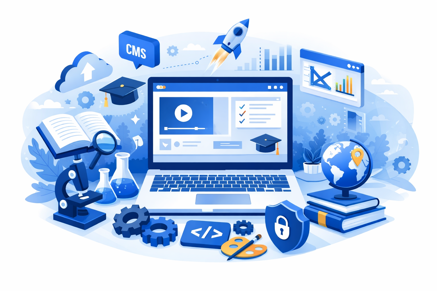 Estudiantes colaborando en formación online